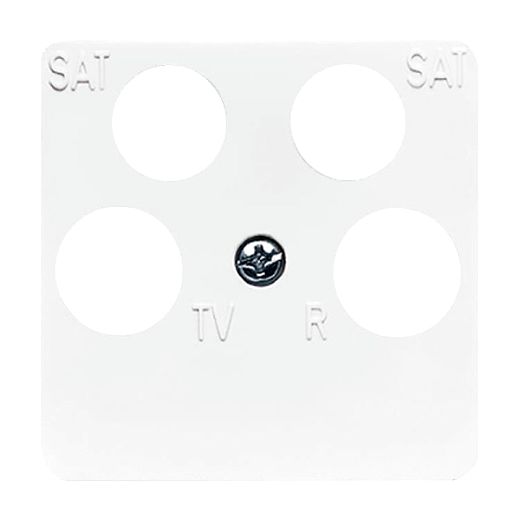 Zentralscheibe TV / SAT 4-fachalpinwei� - Reflex SI