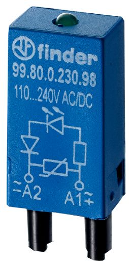 Modul, Varistor und gr�ne LED,6 bis 24VAC/DC