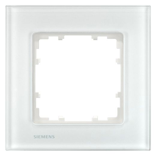 DELTA miro Glas wei� Rahmen 1-fach