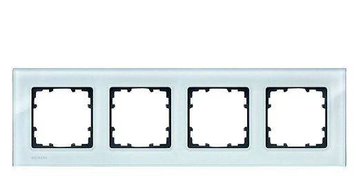 DELTA miro Rahmen 4-fach Echtmaterial Glas kristallgr�n Abme