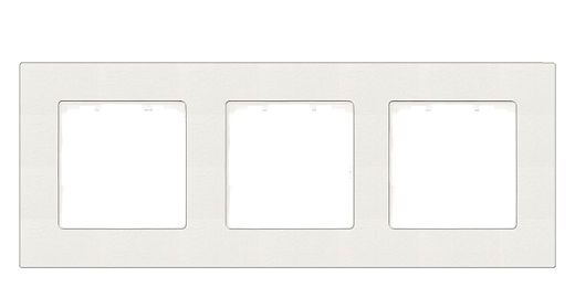 DELTA miro Rahmen 3-fach Farbetitanwei� Abmessungen 232x 90