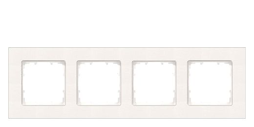DELTA miro Rahmen 4-fach Farbetitanwei� Abmessungen 303x 90