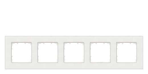 DELTA miro Rahmen 5-fach Farbetitanwei� Abmessungen 374x 90