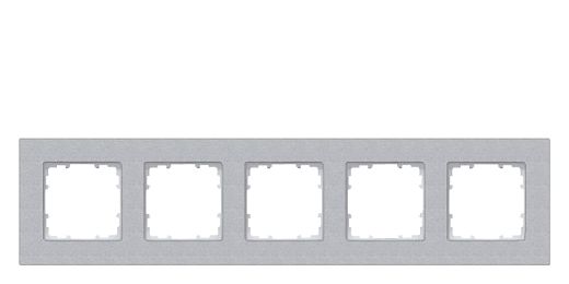 DELTA miro Rahmen 5-fach Farbealuminiummetallic Abmessungen