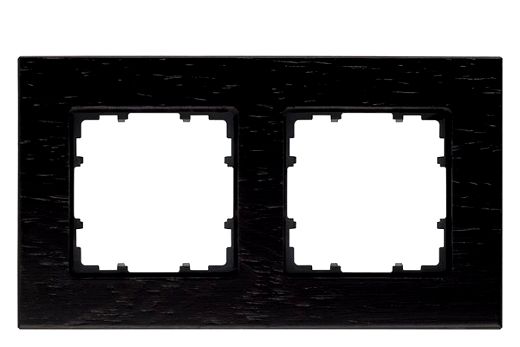 MIRO Rahmen 2-Fach Holz wengeFarbton durch Beizung