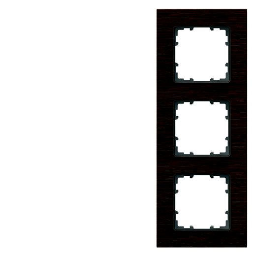 MIRO Rahmen 3-Fach Holz wengeFarbton durch Beizung