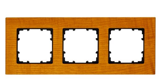 MIRO Rahmen 3-Fach Holz kirschbaum Farbton durch Beizung