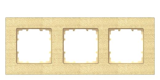 DELTA miro Rahmen 3-fach Echtmaterial Holz Holzart ahorn Abm