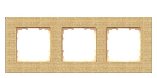 DELTA miro Rahmen 3-fach Echtmaterial Holz Holzart buche Abm