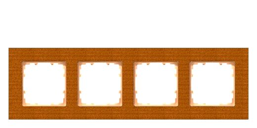 MIRO Rahmen 4-Fach Holz kirschbaum Farbton durch Beizung