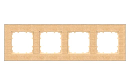 DELTA miro Rahmen 4-fach Echtmaterial Holz Holzart buche Abm