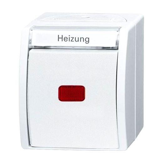 Heizungsschalter Aus- und Wechselschaltung mit Glimmlampe al
