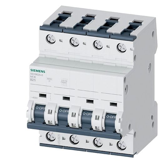 Leitungsschutzschalter, 400 V,Icn: 6 kA, 3P+N, Icu: 15 kA,