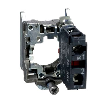 Hilfsschalterblock+Befestigungsflansch, XB4, Metall, 22mm, 3