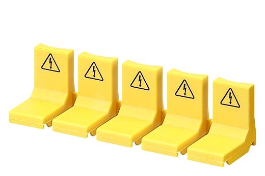 Ber�hrungsschutz gelb f�r freie Anschl�sse f�r Stiftsammelsc