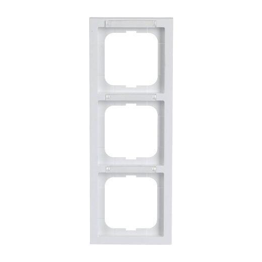 Abdeckrahmen mit Sichtfenstersenkrecht 3-fach studiowei� -