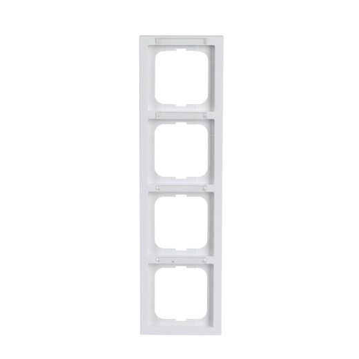 Abdeckrahmen mit Sichtfenstersenkrecht 4-fach studiowei� -