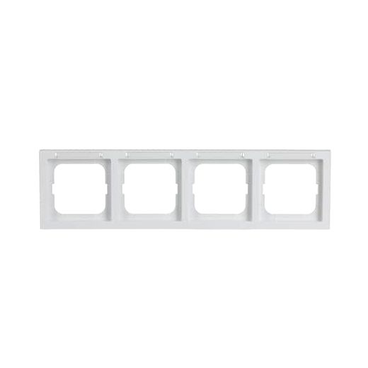 Abdeckrahmen mit Sichtfensterwaagerecht 4-fach studiowei� -