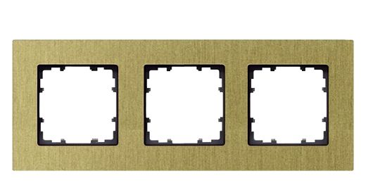 DELTA miro Aluminium oxidgelbRahmen 3-fach