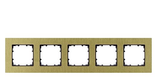 DELTA miro Aluminium oxidgelbRahmen 5-fach