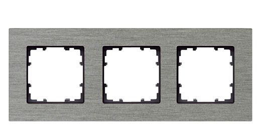 DELTA miro Aluminium natur Rahmen 3-fach