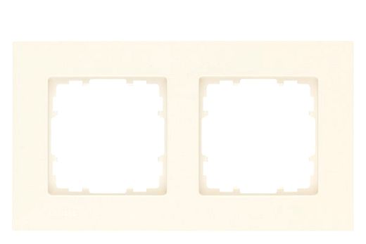 DELTA miro Kunststoff elektrowei� Rahmen 2-fach