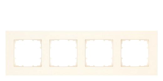 DELTA miro Kunststoff elektrowei� Rahmen 4-fach