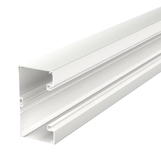 Ger�teeinbaukanal symmetrisch70x130x2000 Aluminium reinwei�
