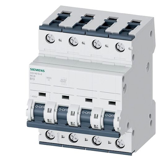 Leitungsschutzschalter 400V 10kA, 3+N-polig, B, 13A, T=70mm