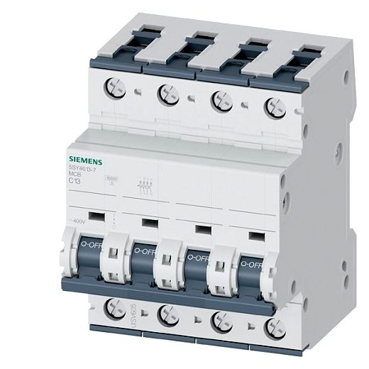 Leitungsschutzschalter 400V 10kA, 3+N-polig, C, 13A, T=70mm