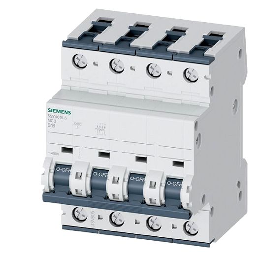 Leitungsschutzschalter 400V 10kA, 3+N-polig, B, 16A, T=70mm