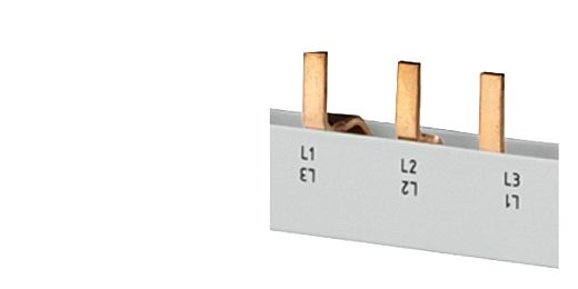 Stiftsammelschiene ber�hrungssicher, 10mm2 4-phasig, 1016mm