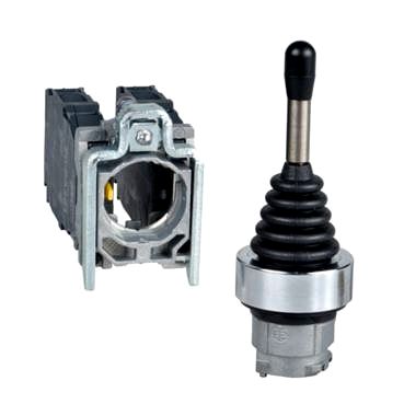 Joystick, XB4, Metall, 22mm, sw, Richtungen+S, 1-stufig, tas