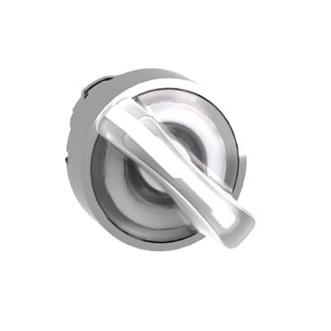 Leuchtwahlschalter Frontelement XB4, Metall, 22mm, wei�, f�r