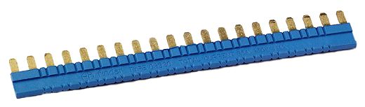 Verbindungsbr�cke, blau, f�r Fassungen 93.01/93.51, 20-polig