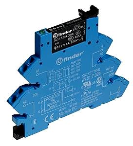 Koppelrelais Zugfederklemmen,1 W 6A, Spule 24VDC