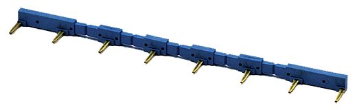 Verbindungsbr�cke, blau, 8-polig, f�r Fassungen 95.03/95.05