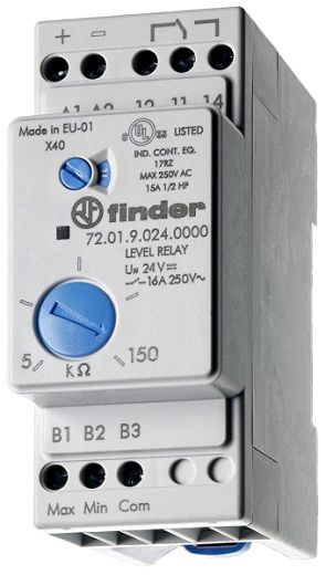Niveauw�chter, leitf�hige Fl�ssigkeit, 1 W 16A, einstellb.5-