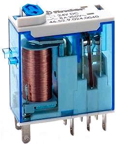Industrie-Miniaturrelais, 2 W8A, Spule 24VDC