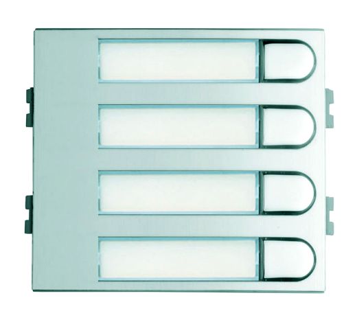 Skyline Tastenmodul VDS/DUOX 4Einfachtaster, silber/chrom,