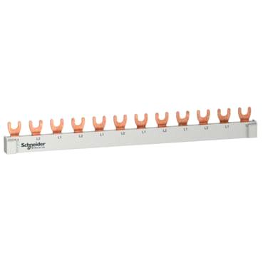 Phasenschiene Gabel, 2P, 12 TE, 63A, abl�ngbar