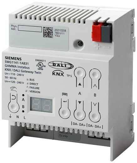 KNX DALI Gateway Twin, DALI-2,2-Kanal, TW