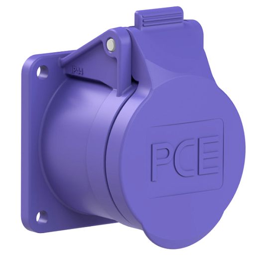 CEE-Anbausteckdose gerade 55x55mm 32A 2p 24VAC 50/60Hz IP44 10 St�ck