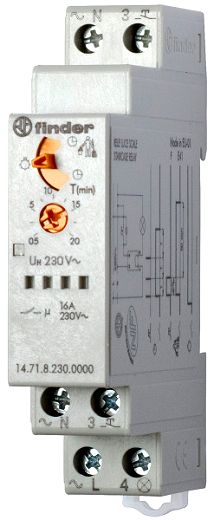 Treppenhaus-Lichtautomat, Servicefunktion, 1 Schliesser 16A,