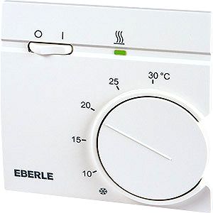 Raumthermostat AP, 1We, 5-30�,Heiz/K�hlen Lampe, Schalter