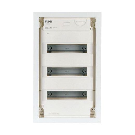 Hohlwand-Kleinverteiler, 3-reihig, Stahlblecht�r flach