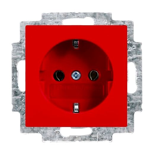 SCHUKO Steckdosen-Einsatz rot- balance�SI