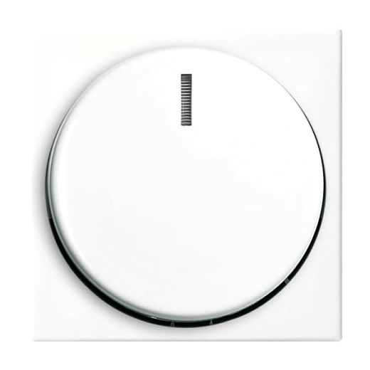Zentralscheibe f�r Dimmer Drehknopf mit Glimmlampe alpinwei�