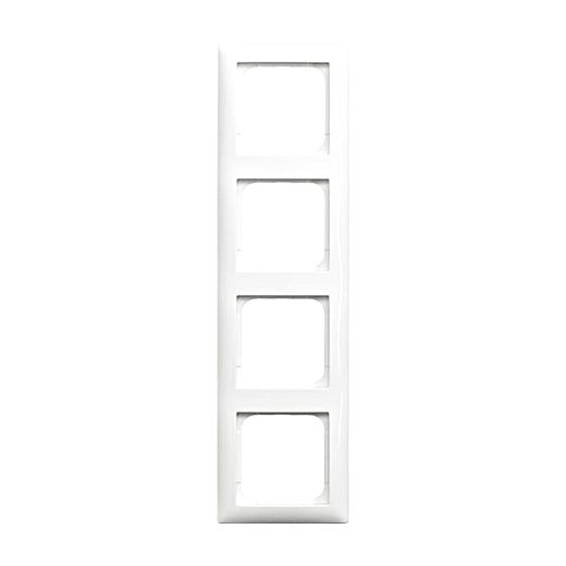Abdeckrahmen 4-fach alpinwei�- Busch-balance�SI