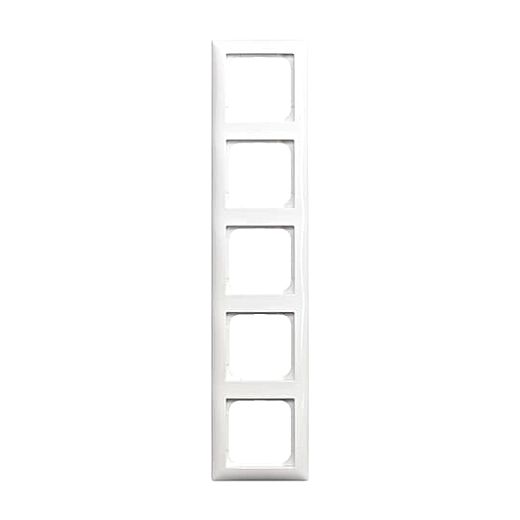 Abdeckrahmen 5-fach alpinwei�- Busch-balance�SI